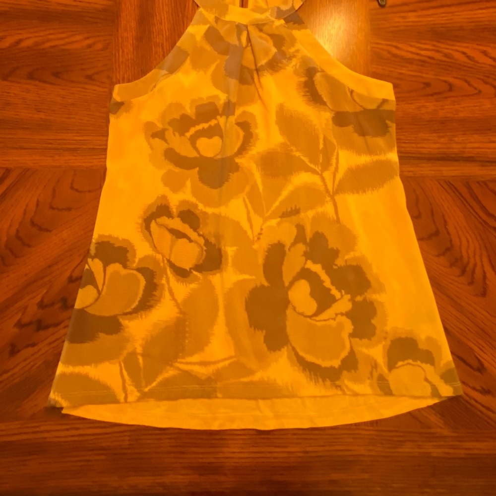 Yellow and brown top